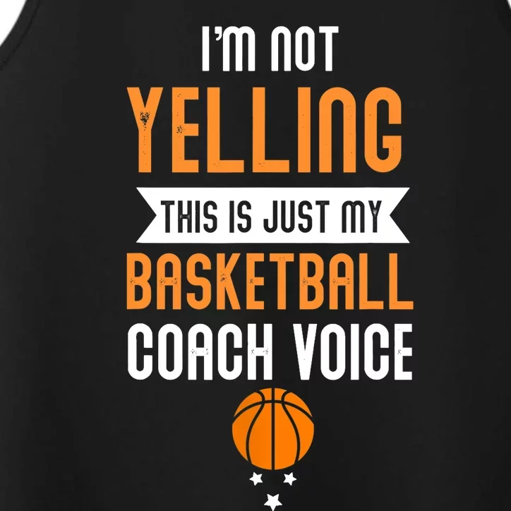 Funny Basketball Coach Voice Performance Tank