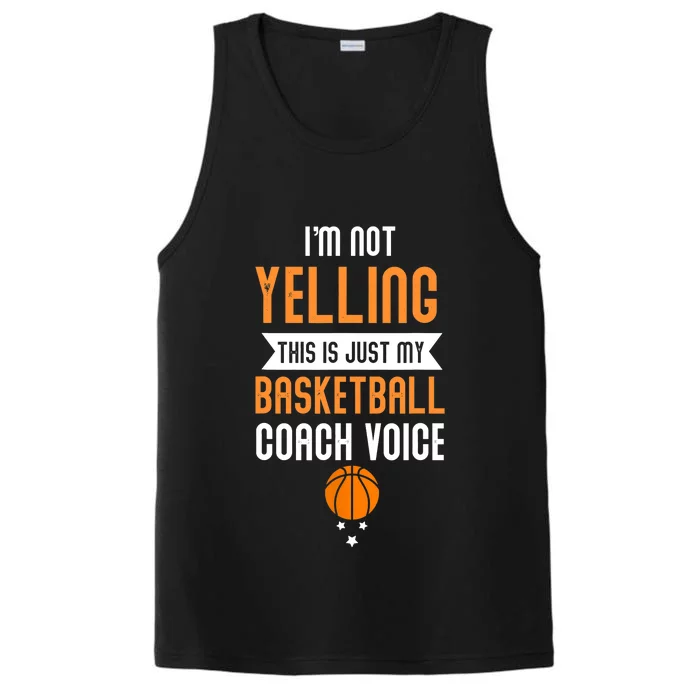 Funny Basketball Coach Voice Performance Tank