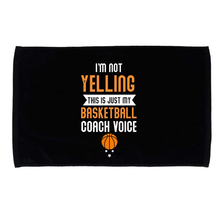 Funny Basketball Coach Voice Microfiber Hand Towel