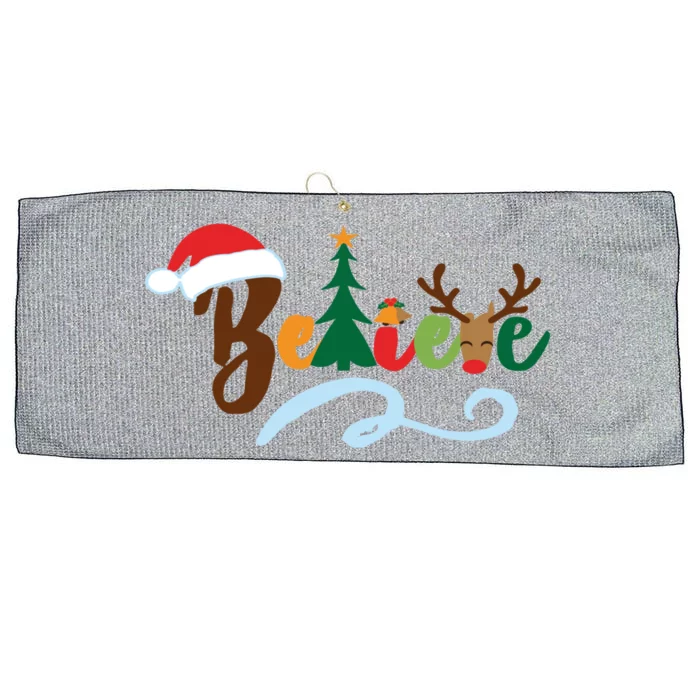 Funny Believe Christmas Gift Boys Girls Teen Xmas Tree Gift Large Microfiber Waffle Golf Towel