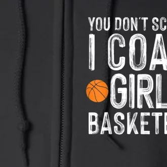 Funny Basketball Coaching Men Women Team Trainer Instructor Full Zip Hoodie