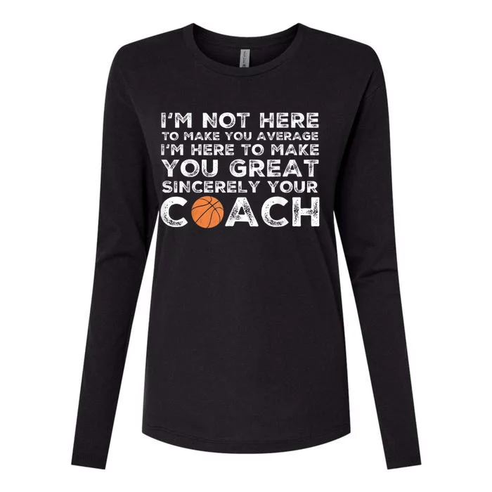 Funny Basketball Coach Basketball Coaching Womens Cotton Relaxed Long Sleeve T-Shirt