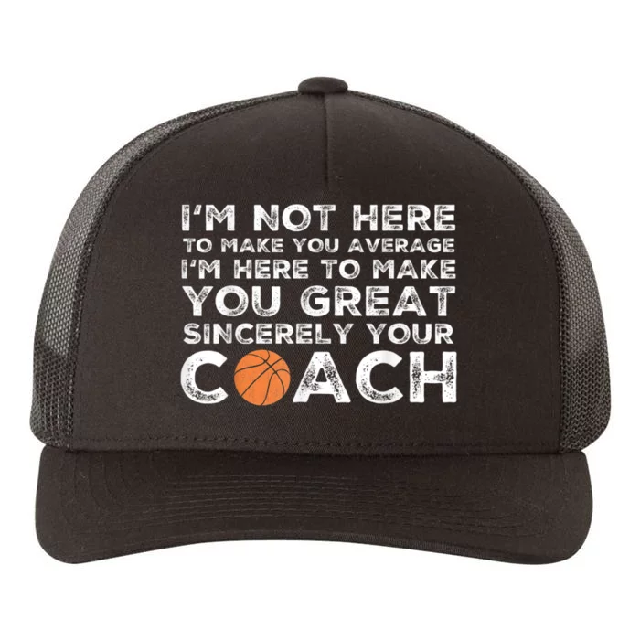 Funny Basketball Coach Basketball Coaching Yupoong Adult 5-Panel Trucker Hat