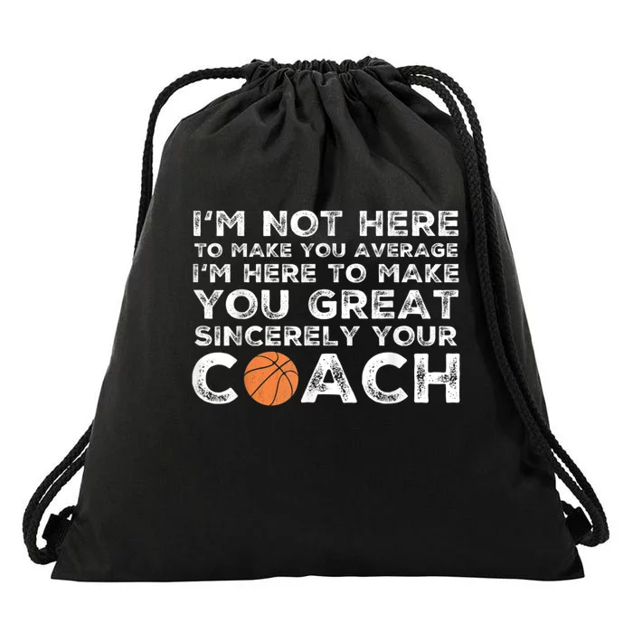 Funny Basketball Coach Basketball Coaching Drawstring Bag