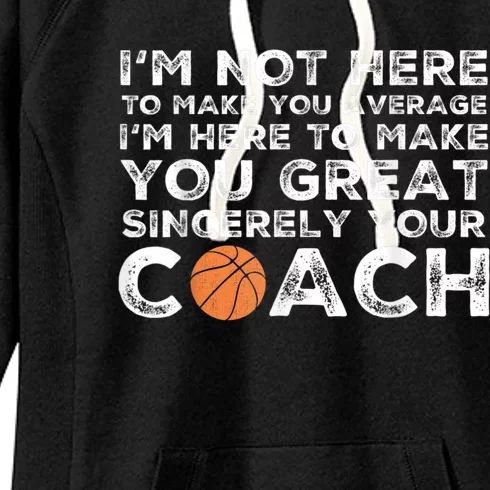 Funny Basketball Coach Basketball Coaching Women's Fleece Hoodie