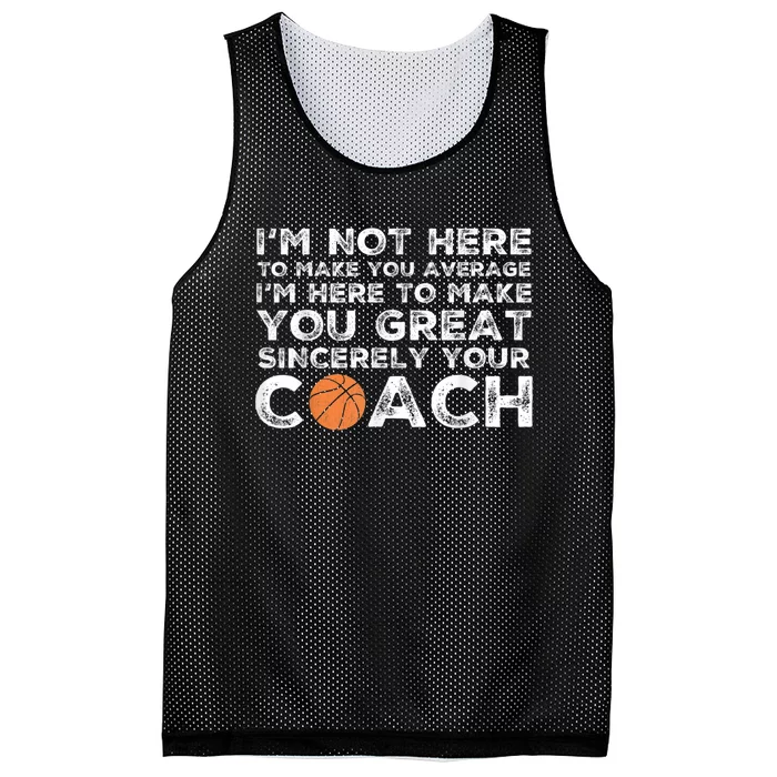 Funny Basketball Coach Basketball Coaching Mesh Reversible Basketball Jersey Tank