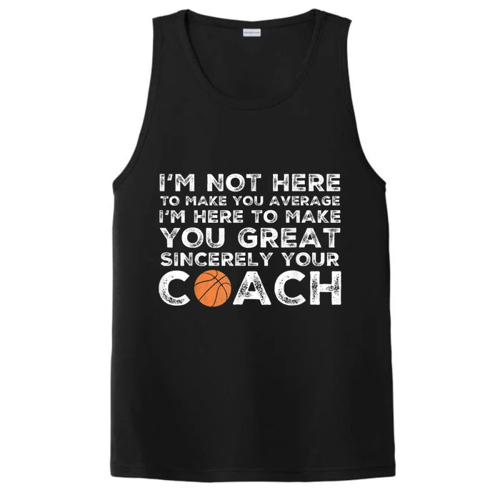 Funny Basketball Coach Basketball Coaching Performance Tank