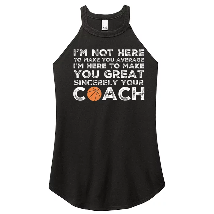 Funny Basketball Coach Basketball Coaching Women’s Perfect Tri Rocker Tank