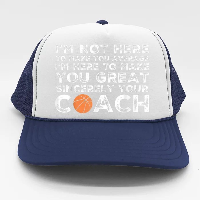 Funny Basketball Coach Basketball Coaching Trucker Hat