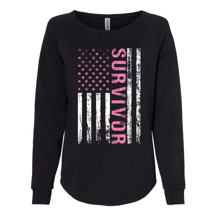 Fight Breast Cancer Awareness Survivor Womens California Wash Sweatshirt