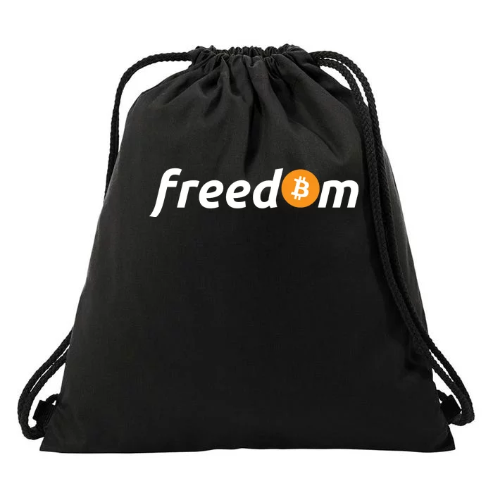 Freedom Bitcoin Crypto Drawstring Bag