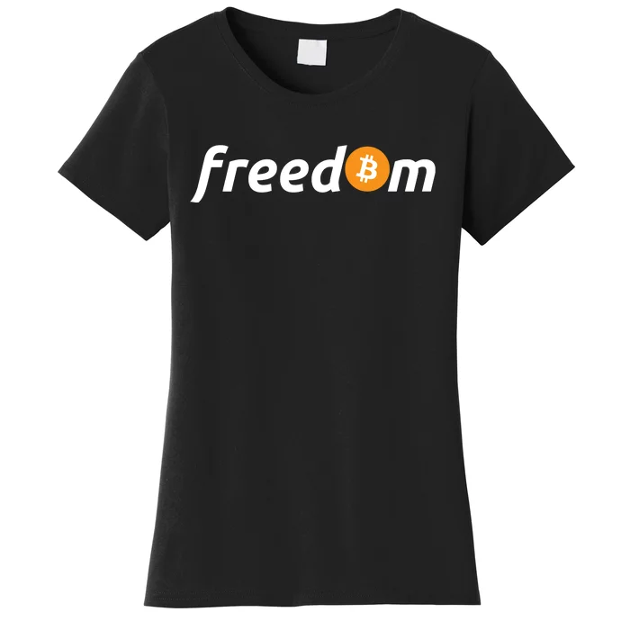 Freedom Bitcoin Crypto Women's T-Shirt