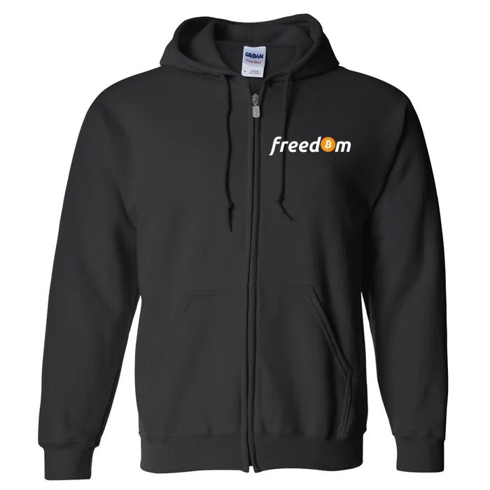 Freedom Bitcoin Crypto Full Zip Hoodie