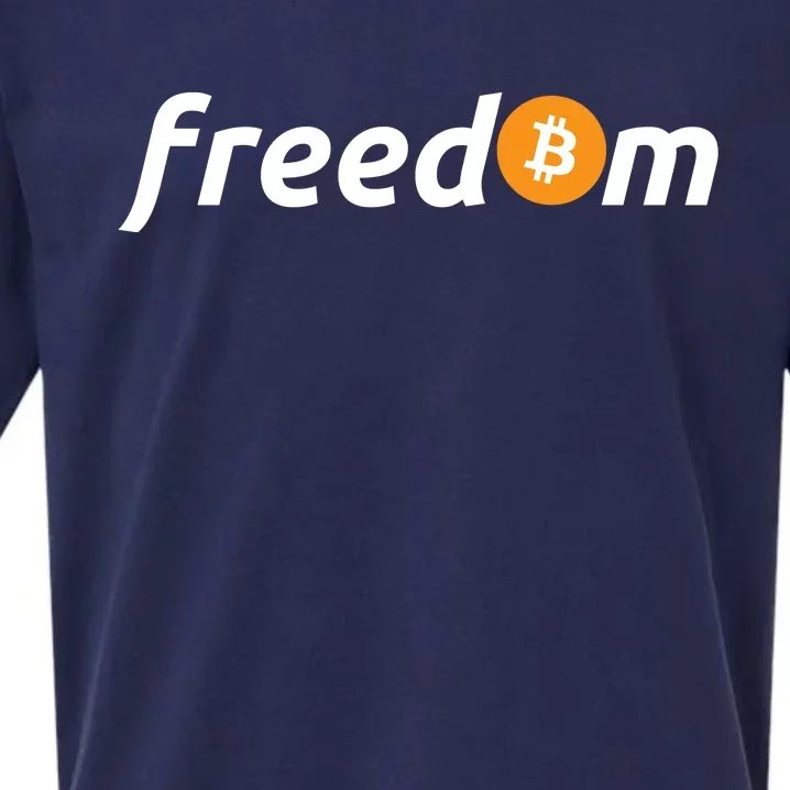 Freedom Bitcoin Crypto Sueded Cloud Jersey T-Shirt