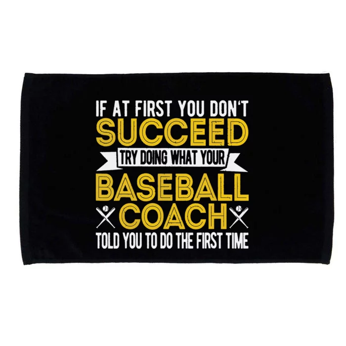 Funny Baseball Coach Baseball Team Coach Retro Microfiber Hand Towel