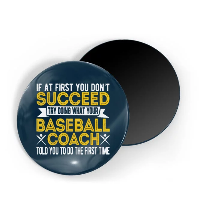 Funny Baseball Coach Baseball Team Coach Retro Magnet