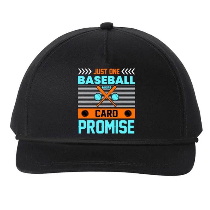 Funny Baseball Card Snapback Five-Panel Rope Hat