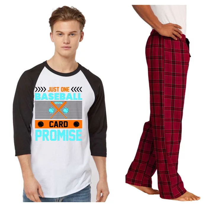 Funny Baseball Card Raglan Sleeve Pajama Set