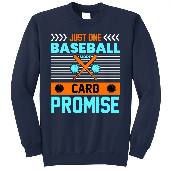 Funny Baseball Card Tall Sweatshirt