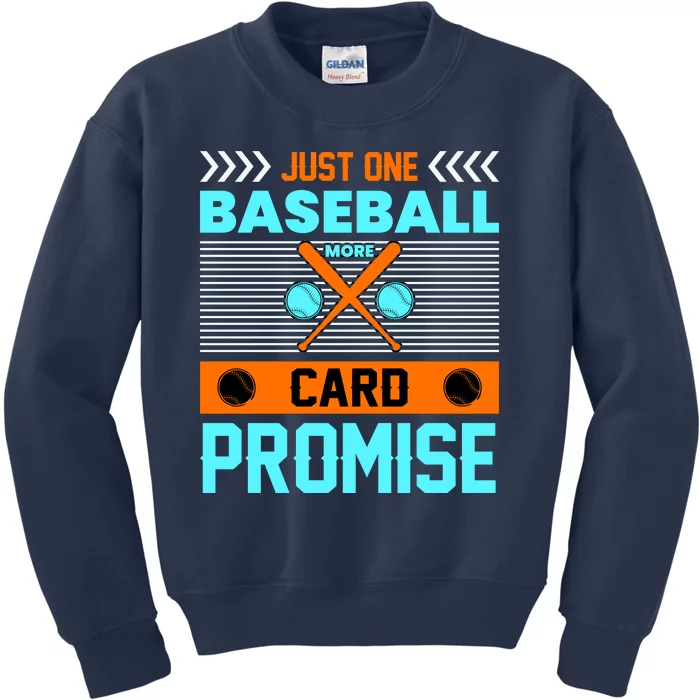 Funny Baseball Card Kids Sweatshirt