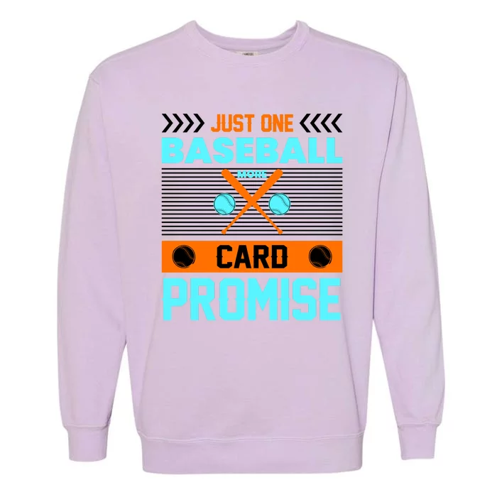 Funny Baseball Card Garment-Dyed Sweatshirt