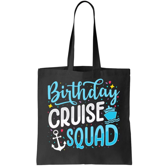 funny Birthday Cruise Squad Cruising Vacation Tote Bag