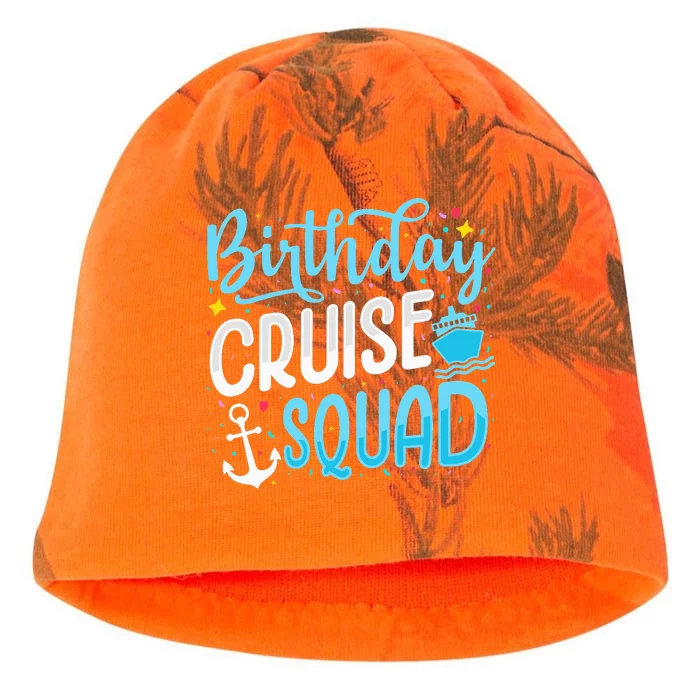 funny Birthday Cruise Squad Cruising Vacation Kati - Camo Knit Beanie