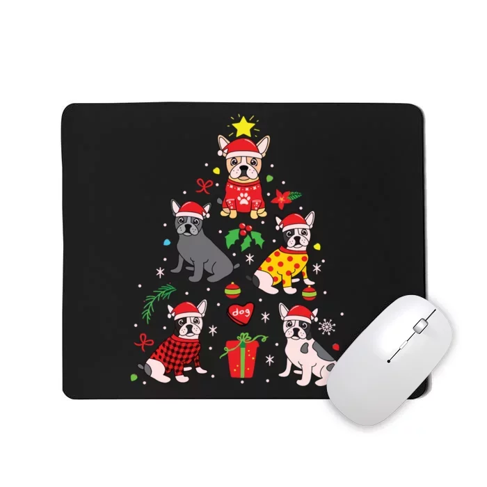 French Bulldog Christmas Ornament Tree Decor Funny Dog Gift Mousepad