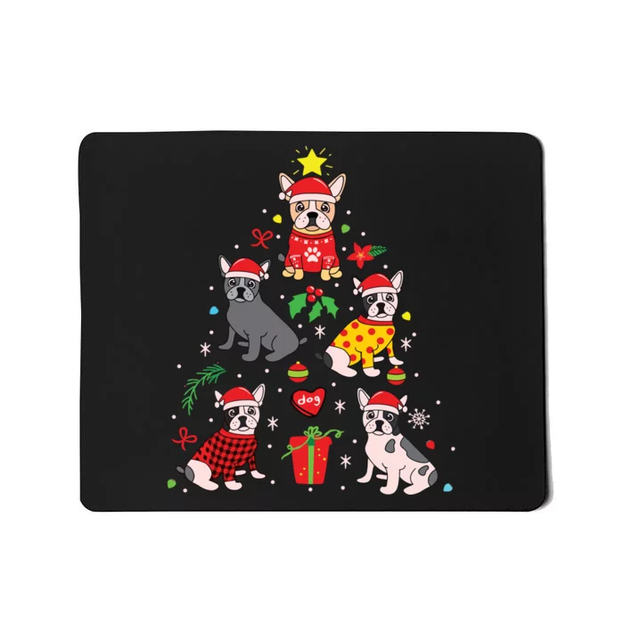 French Bulldog Christmas Ornament Tree Decor Funny Dog Gift Mousepad