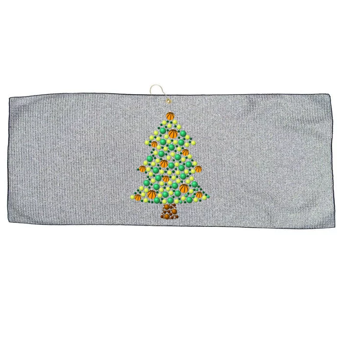 Fun Basketball Christmas Basketball Tree Meaningful Gift Large Microfiber Waffle Golf Towel