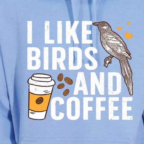 Funny Birds Coffee Design For Men Women Bird Lover Coffee Unisex Surf Hoodie