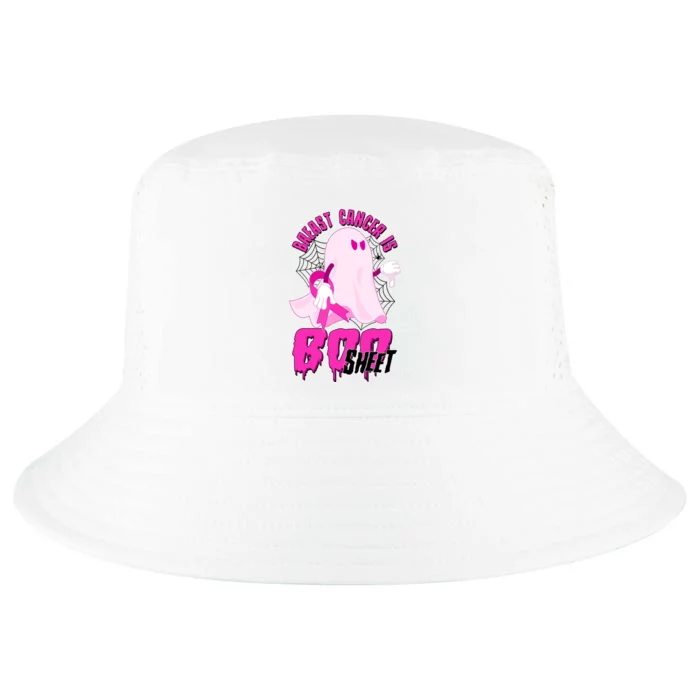 Funny Breast Cancer Is Boo Sheet Halloween Ghost Cool Comfort Performance Bucket Hat