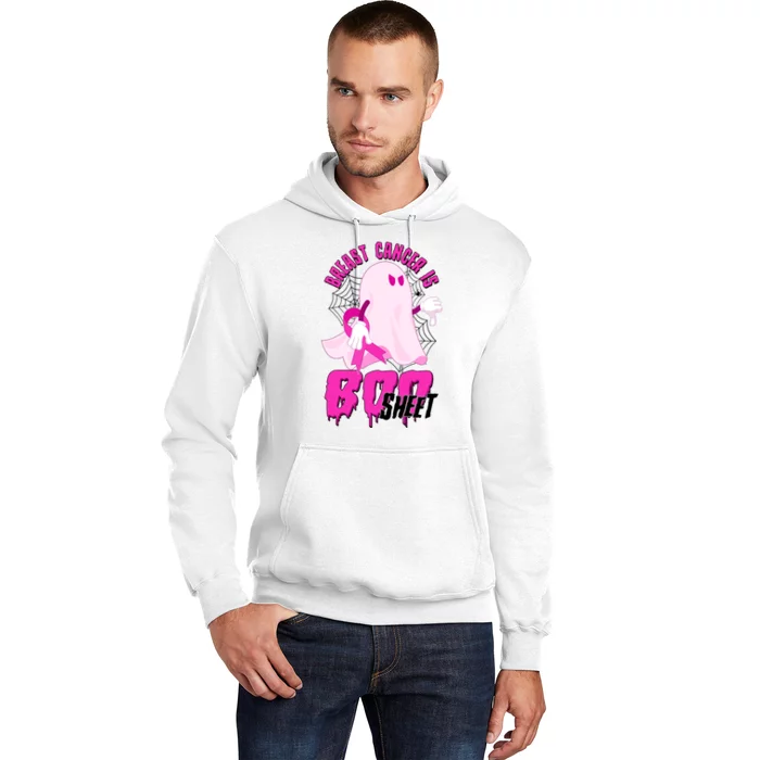 Funny Breast Cancer Is Boo Sheet Halloween Ghost Hoodie