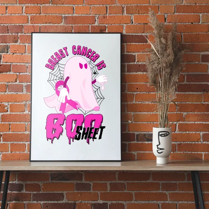 Funny Breast Cancer Is Boo Sheet Halloween Ghost Poster