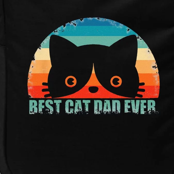 Funny Best Cat Dad Fathers Day Gift From Wife Son Daughter Impact Tech Backpack