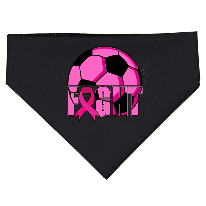 Fight Breast Cancer Soccer USA-Made Doggie Bandana