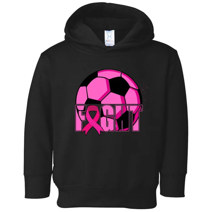 Fight Breast Cancer Soccer Toddler Hoodie