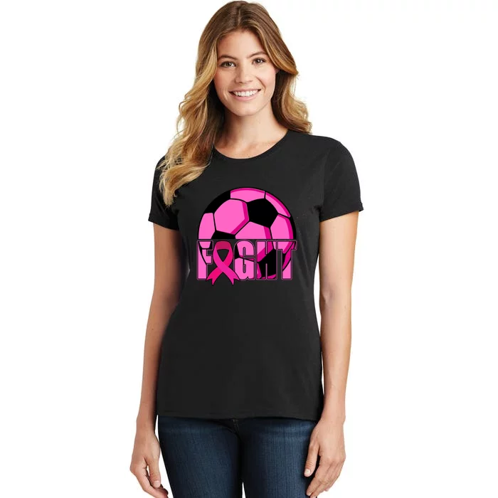 Fight Breast Cancer Soccer Women's T-Shirt