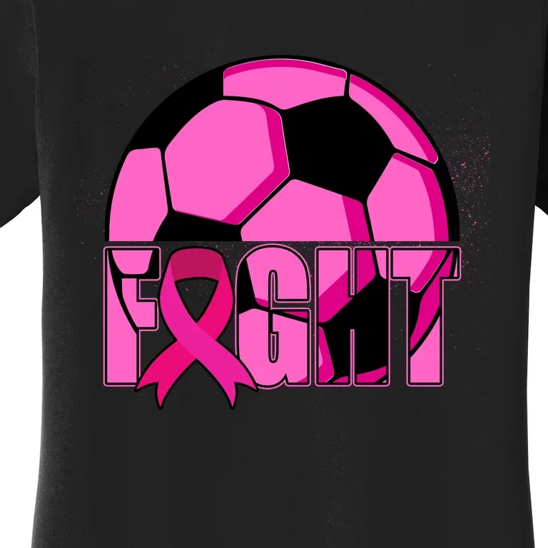 Fight Breast Cancer Soccer Women's T-Shirt