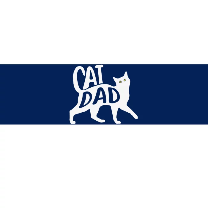 Funny Best Cat Dad Fathers Day Kitty Lover Daddy Papa Christmas Gift Bumper Sticker