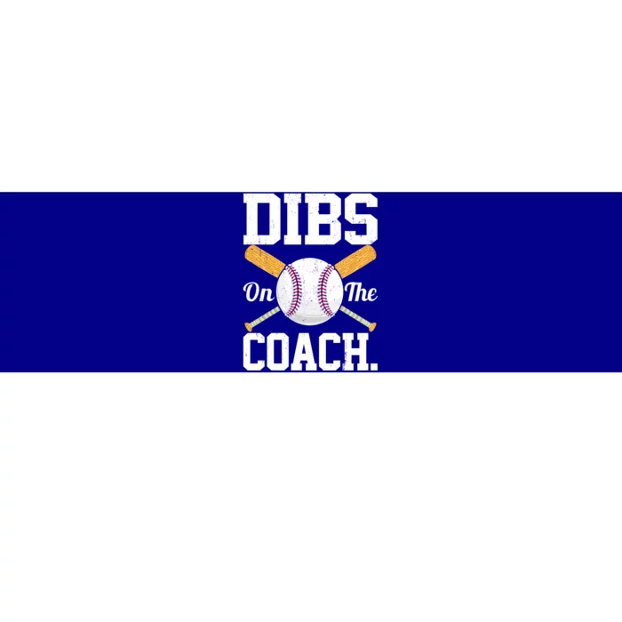 Funny Baseball Coach Wife Baseball Lover Dad Cute Gift Bumper Sticker