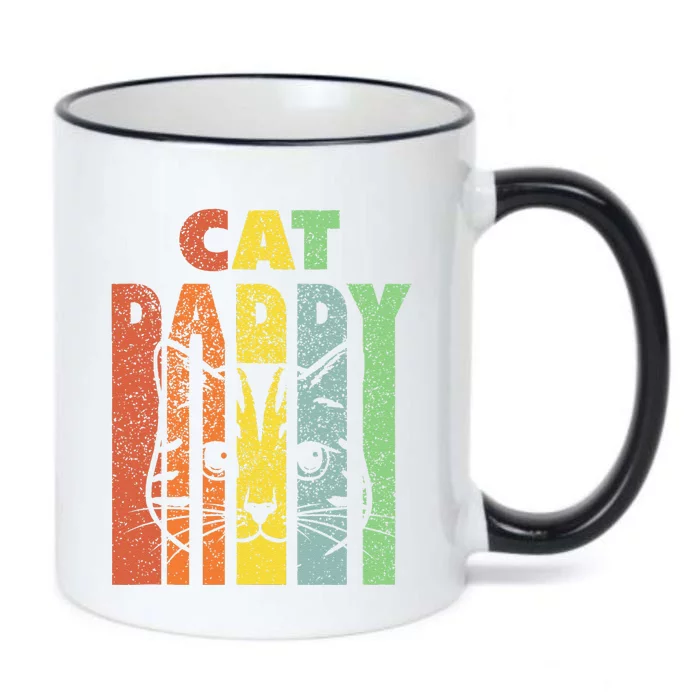 Funny Best Cat Daddys Kitten Daddy The Catfather Cat Daddy Black Color Changing Mug