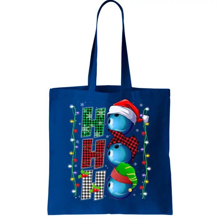 Funny Bowling Christmas Ugly Sweater Bowling Xmas Outfit Cool Gift Tote Bag