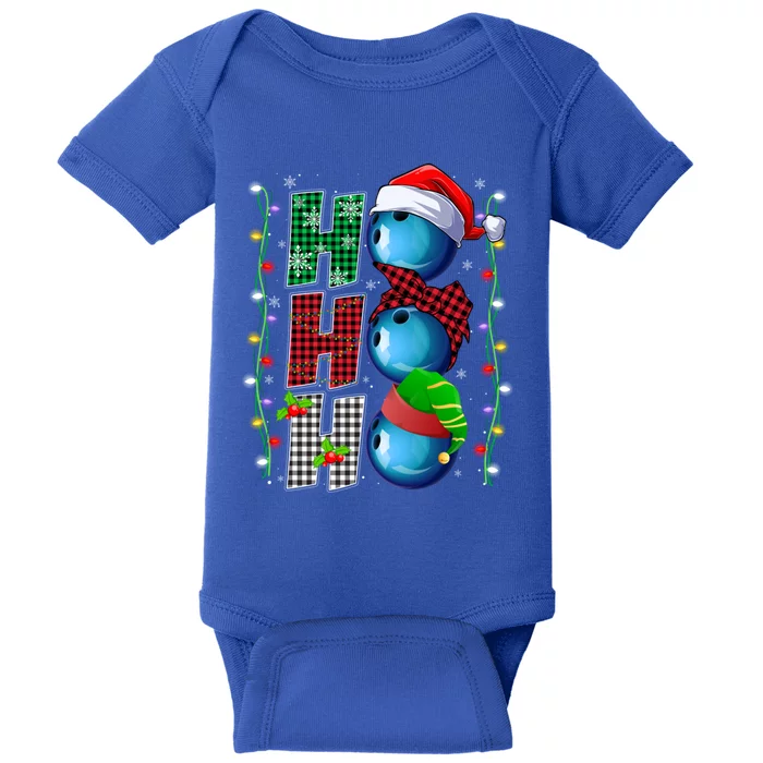 Funny Bowling Christmas Ugly Sweater Bowling Xmas Outfit Cool Gift Baby Bodysuit