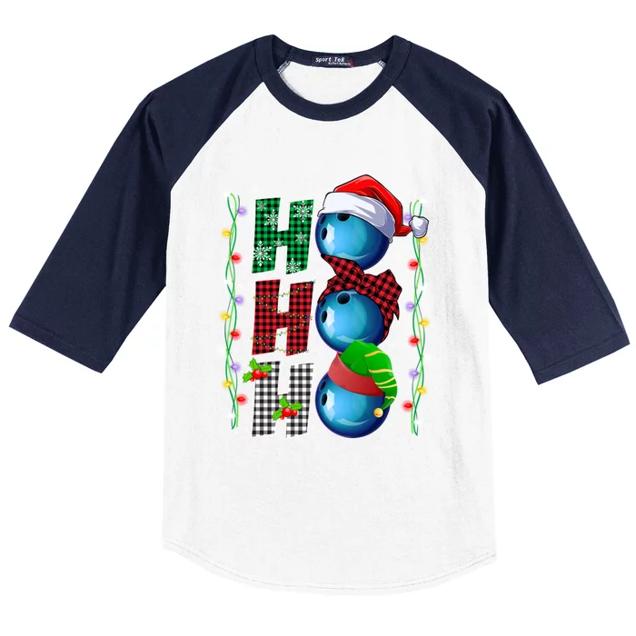 Funny Bowling Christmas Ugly Sweater Bowling Xmas Outfit Cool Gift Baseball Sleeve Shirt