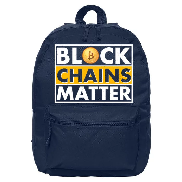 Funny Block Chains Matter Meme 16 in Basic Backpack