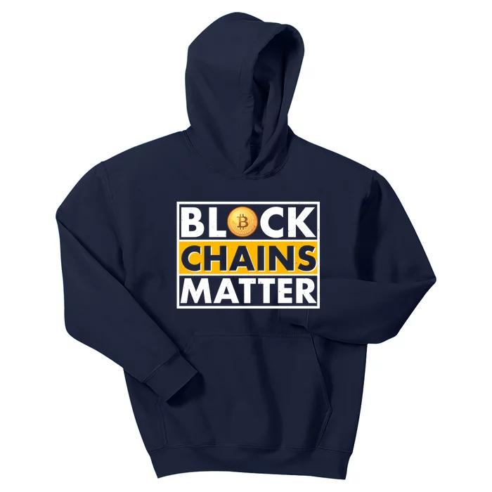 Funny Block Chains Matter Meme Kids Hoodie