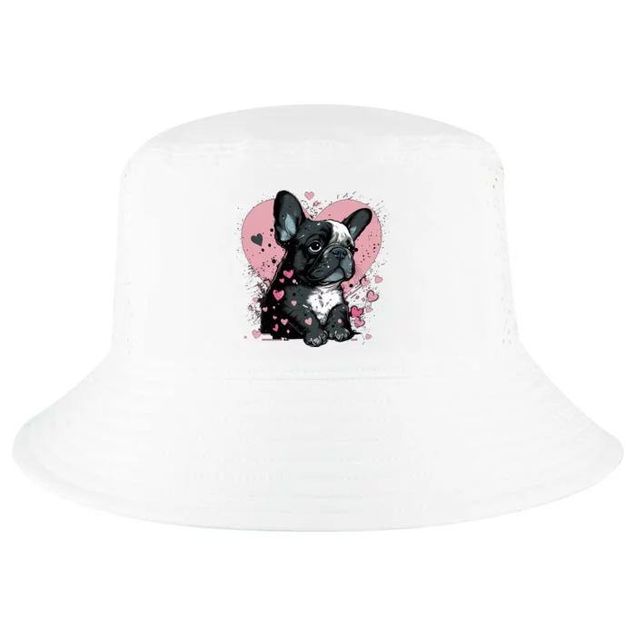 French Bulldog Cute Dog Love Heart Frenchie Mom Great Gift Cool Comfort Performance Bucket Hat