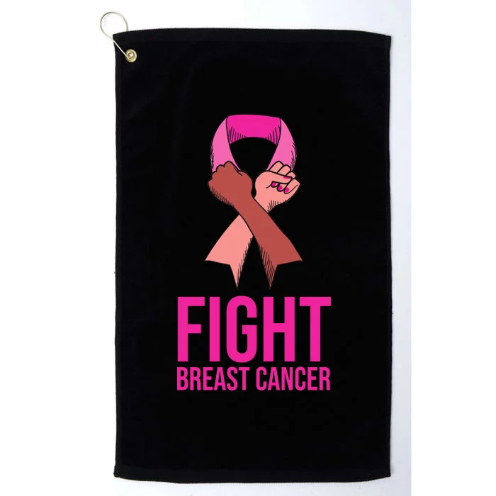 Fight Breast Cancer Together Platinum Collection Golf Towel