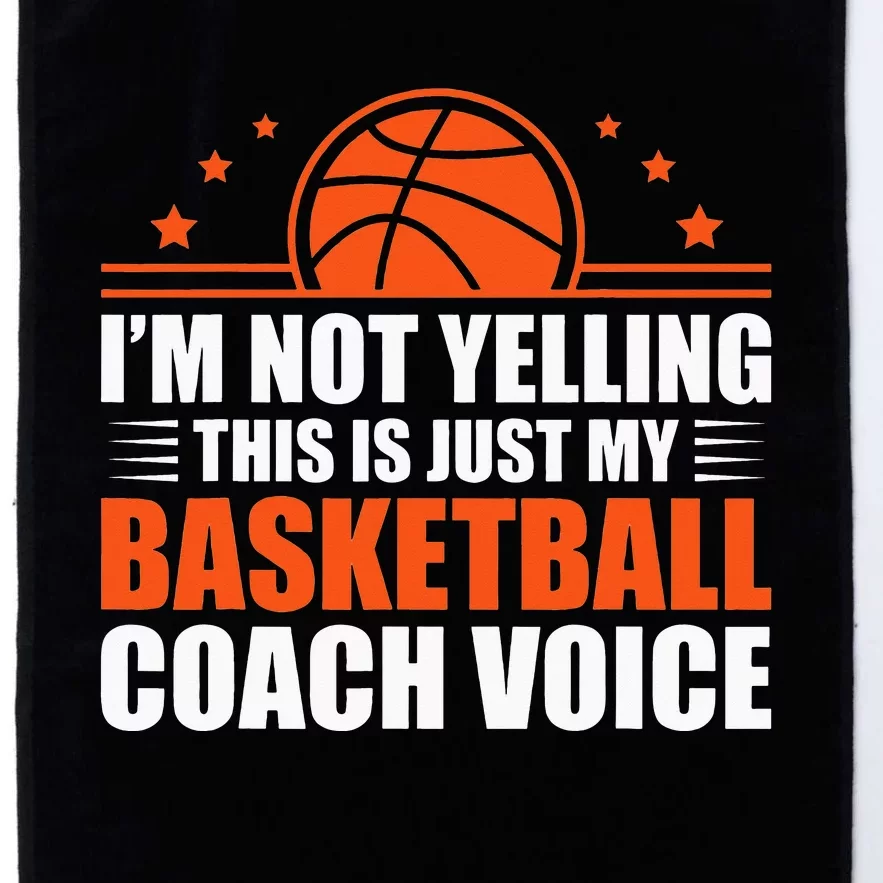 Funny Basketball Coaching For Team Player Sports Platinum Collection Golf Towel